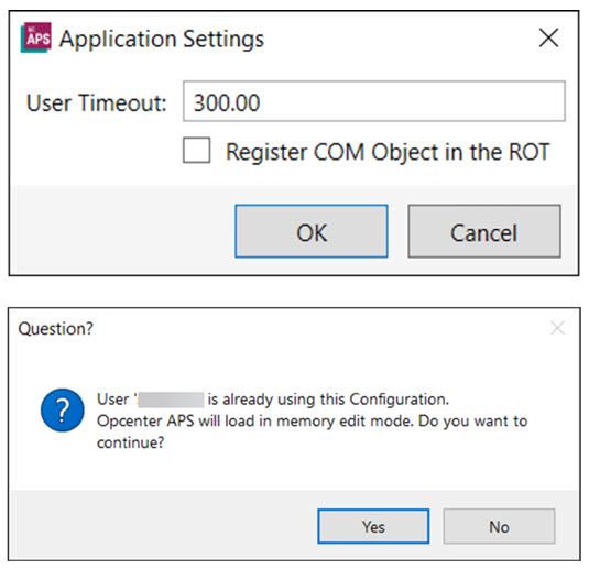 Opcenter Active User Logging